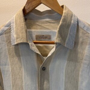 Ermenegildo Zegna Soft Blue Linen Shirt